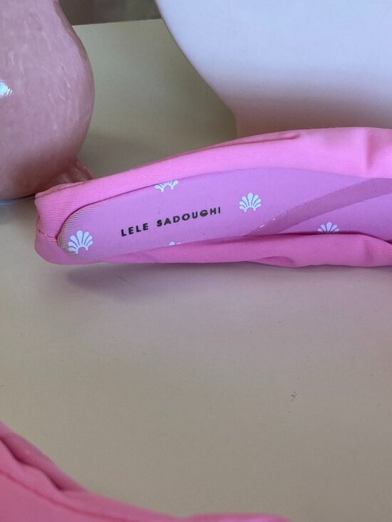 Lele Sadoughi Bubblegum Pink neoprene headband